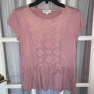 dusty rose top